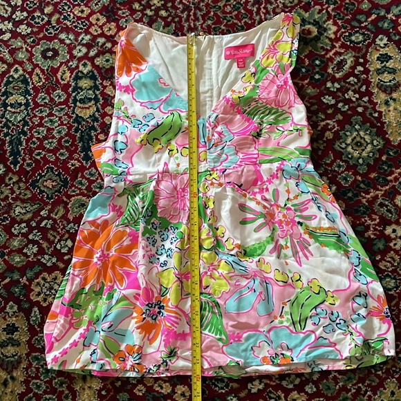 EUC Lilly Pulitzer Nosie Posey V-Neck Tank Top - Picture 6 of 9